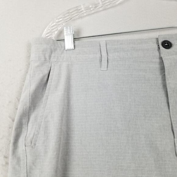 O'Neill Shorts Mens 38 Gray Crossover Hybrid Stretch Quick Dry Zip Pocket D-Ring - Picture 2 of 16